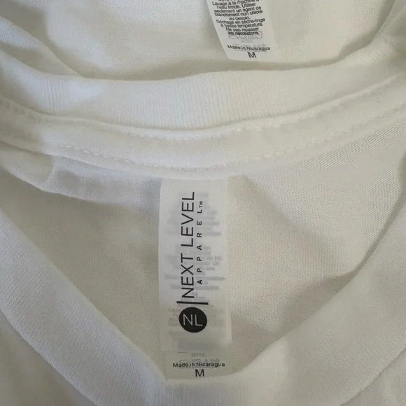 Brand new Next Level Apperal Blank White 6410 suedes T-shirt 10pack size Medium - Picture 3 of 5